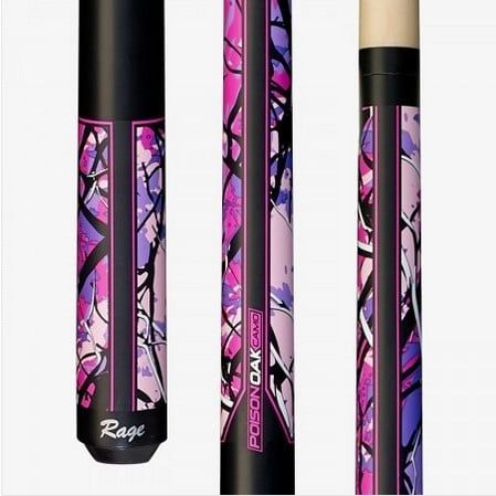 Rgcp Rage Pink Poison Oak Camo Cue Stick
