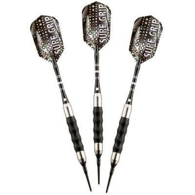SURE GRIP BLACK 18GM 20-0006-18 SOFT TIP DART SET