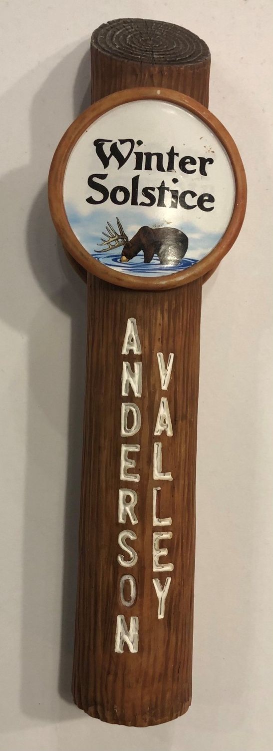 Beer Tap Handle ANDERSON VALLEY WINTER SOLSTICE