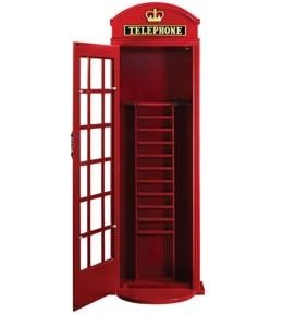 Old English Telephone Booth cue holder OEPCH