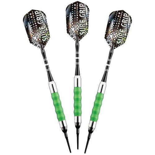 SURE GRIP GREEN 18GM 20-0005-18 SOFT TIP DART SET