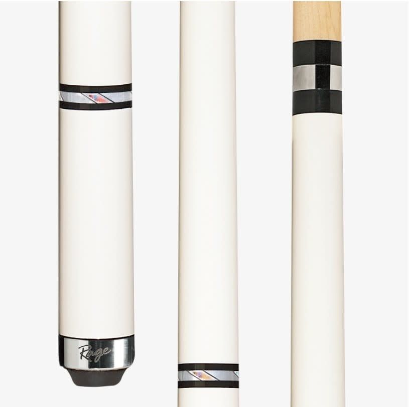 Rage Rg98 Rage Metallic White Dream Wrapless Cue Stick