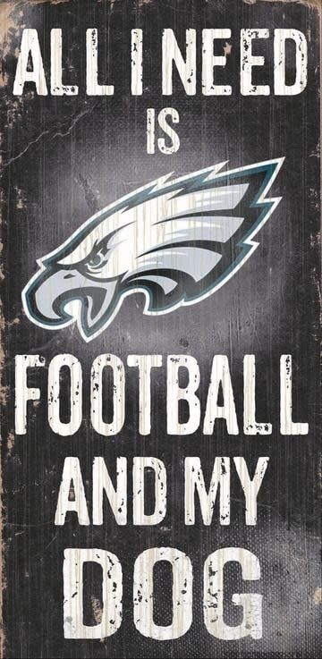023-LS9278 PHILADELPHIA EAGLES FOOTBALL &amp; MY DOG SIGN