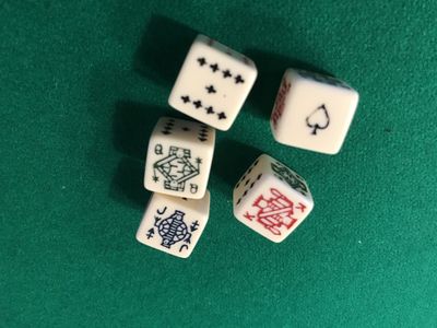 Poker Dice 5 pc Set