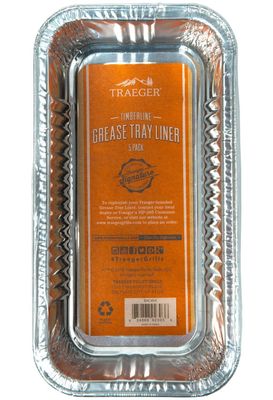 TRAEGER TIMBERLINE GREASE TRAY Liner 5 PACK BAC404