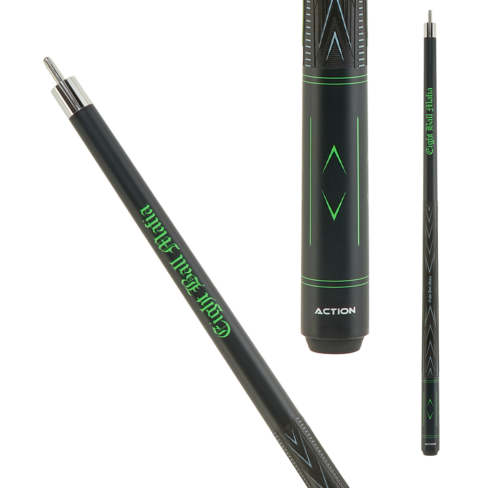 EBMBK02 EIGHT BALL MAFIA  BREAK SKULL CRUSHER CUE STICK 25OZ