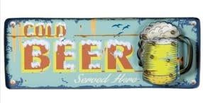 METAL Cold Beer R869 lighted sign