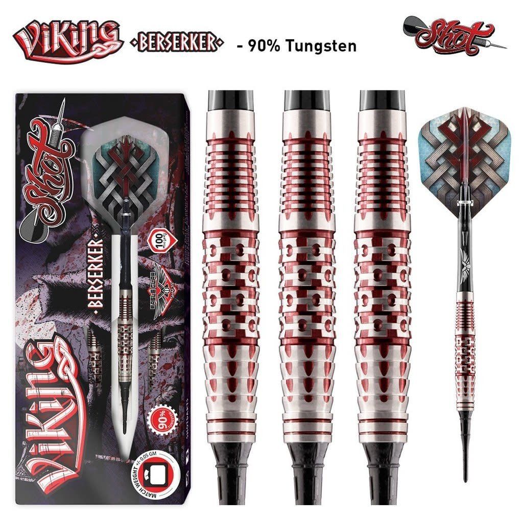 VIKING BERSERKER SOFT TIP  DART SET - 90% TUNGSTEN- 20GM