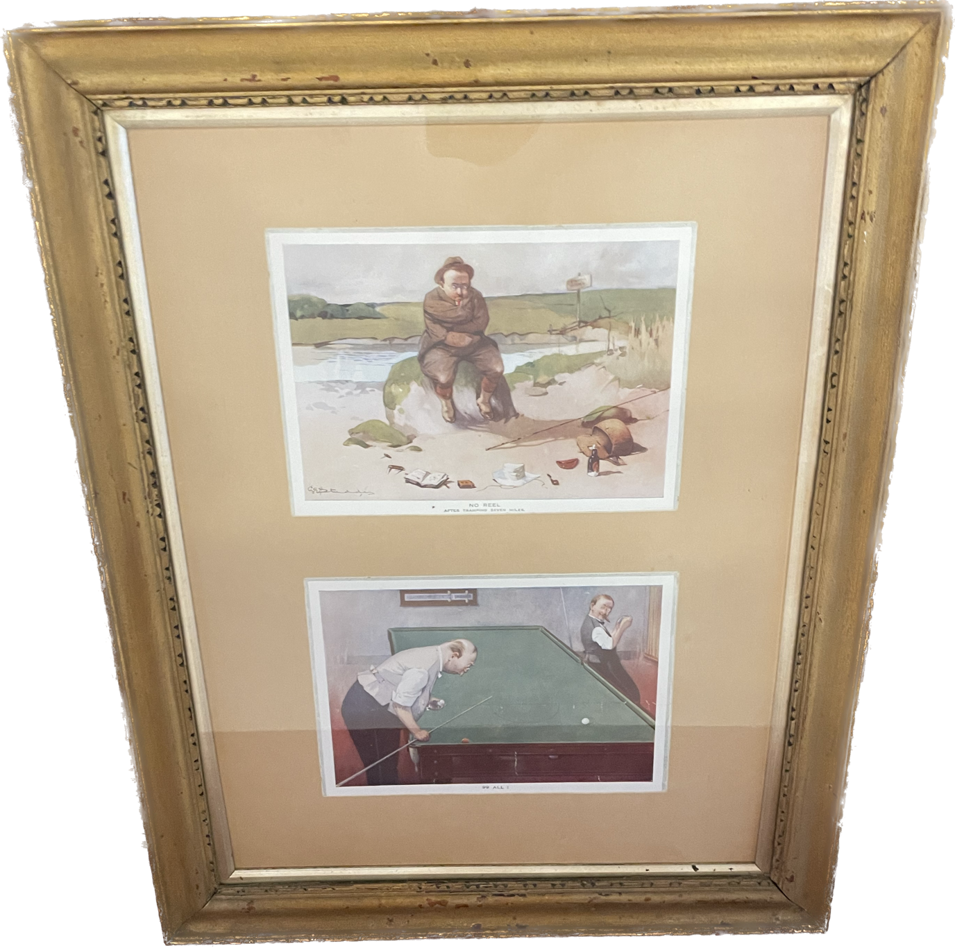 No Reel / 99 All Picture Antique 21&quot; x 17&quot; -E