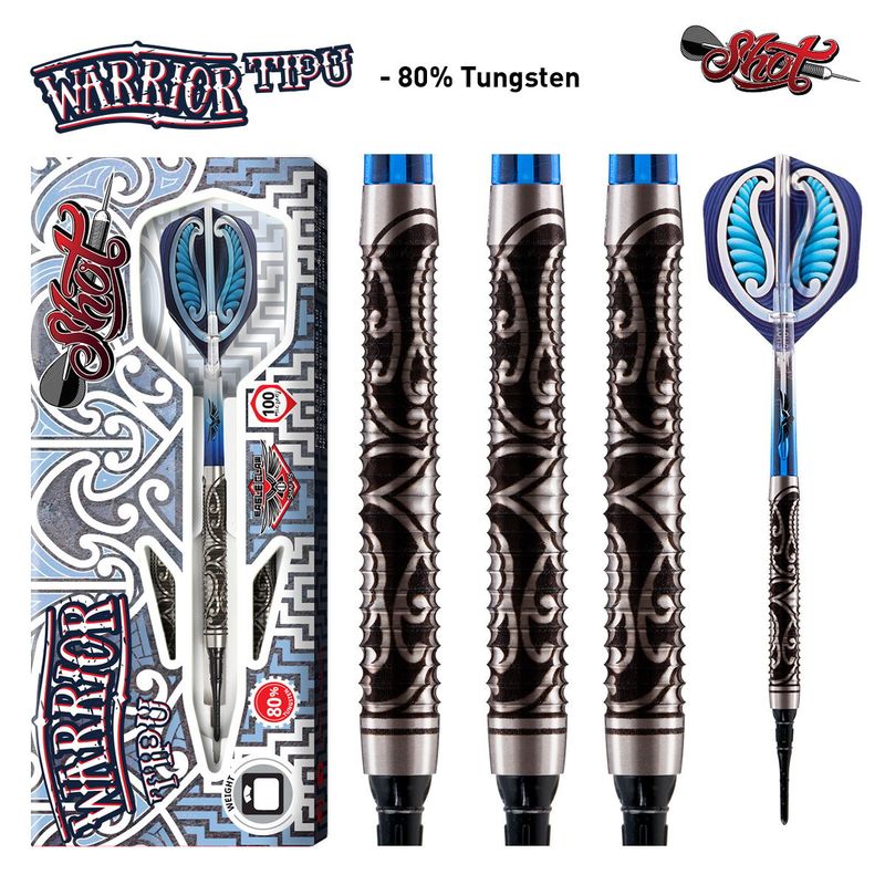 WARRIOR TIPU SOFT TIP DART SET 18GM WTSF-118