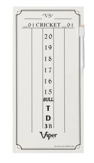 Small Dry Erase Board Dart Darts Score Keeper 41-0310