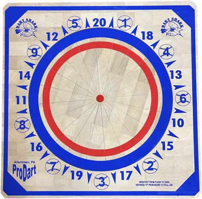 307 Prodart Dartboard Royal &amp; Red Baseball