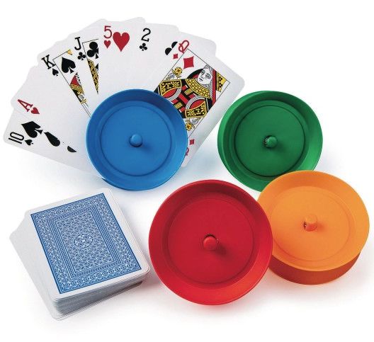 4 Player Card Holders Circle 2722