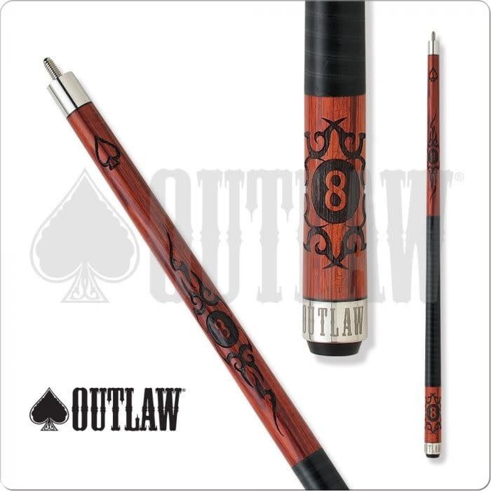 OL20 OUTLAW CHERRY 8 BALL W/ TRIBAL FLAMES