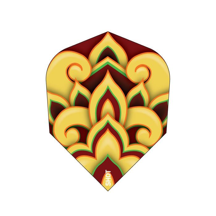 FLOWER MYSTIC DART FLIGHT SET - SMALL STANDARD