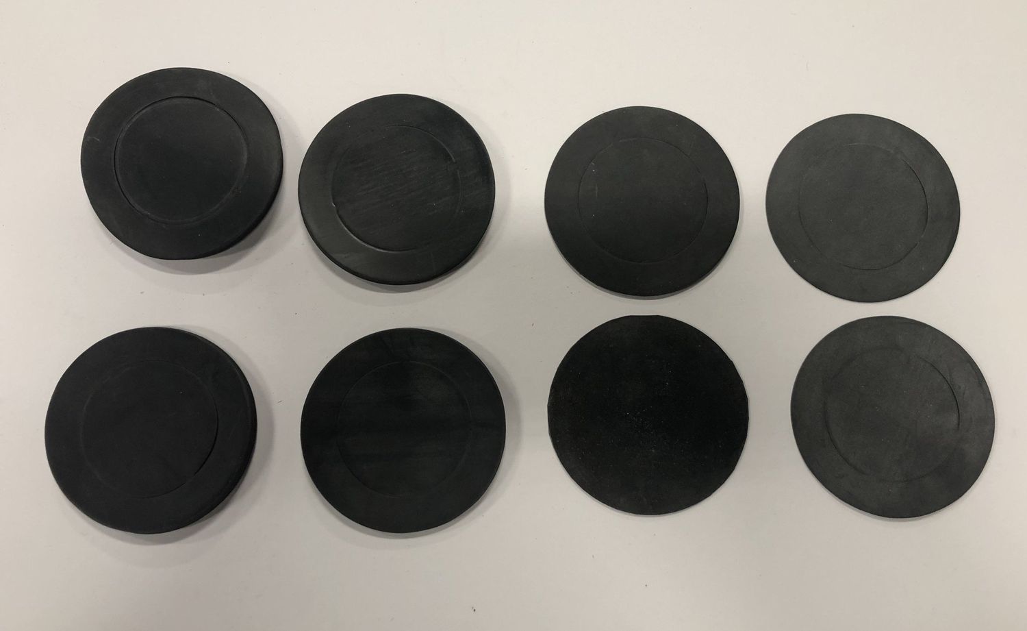 Set of 8 Rubber Pool Table Shims - Assorted Sizes