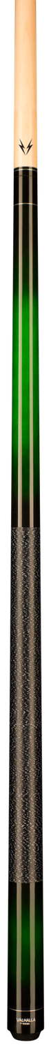 VA237 Valhalla GREEN/ BLACK FADED STAIN / LINEN WRAP / MAPLE CUE STICK