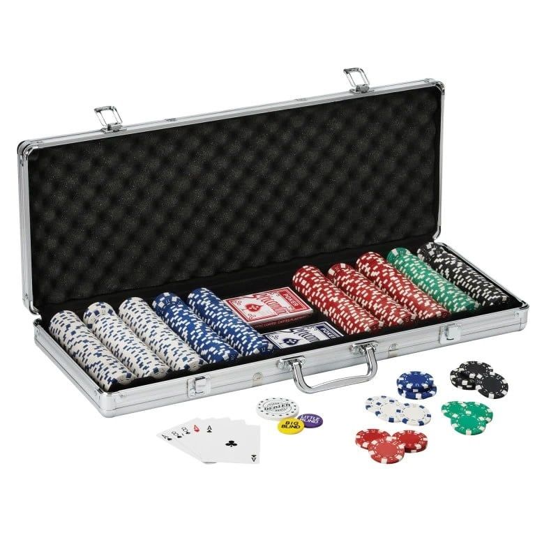 Fat Cat Hold em Dealer Poker Chip 500 ct. Set 11.5 55-0605