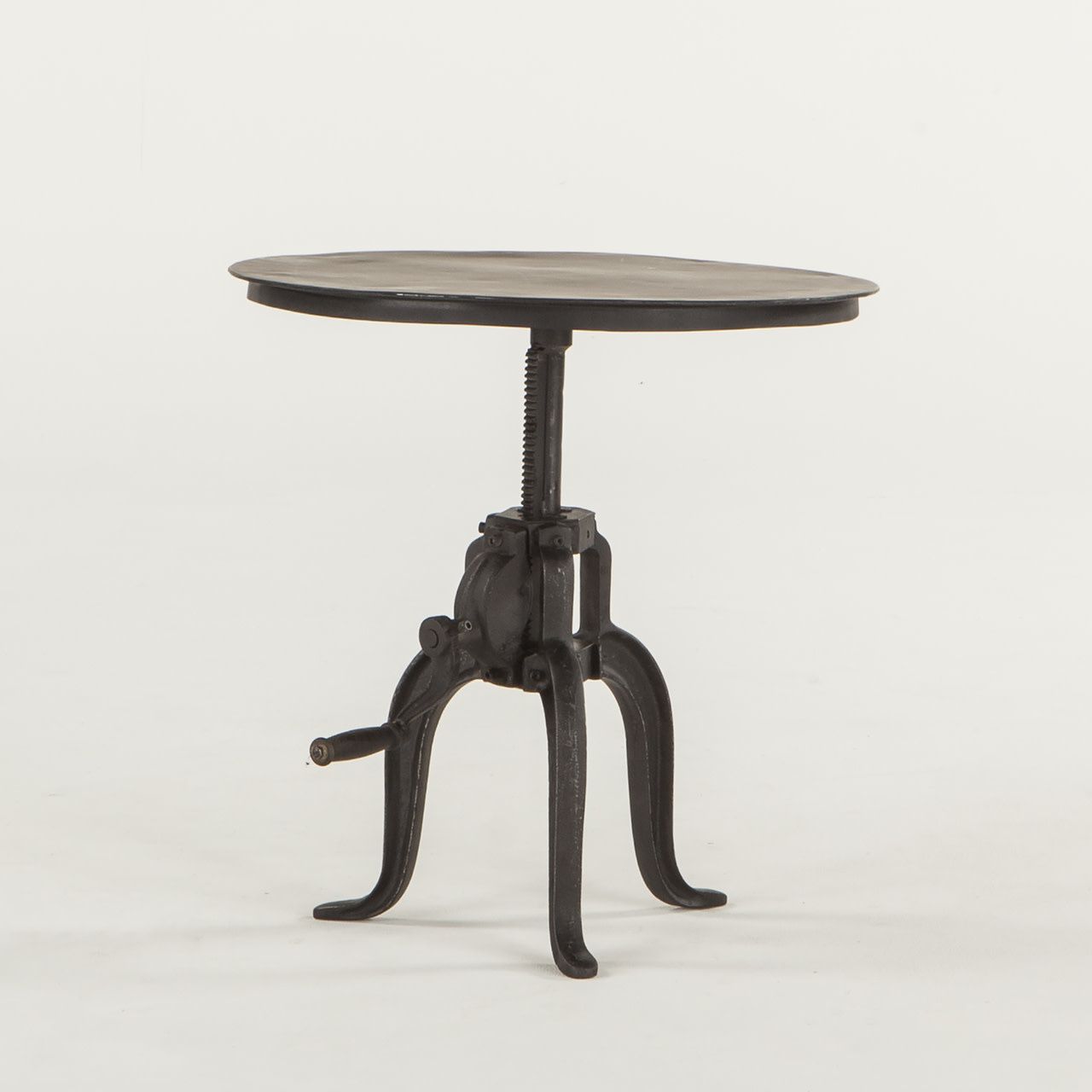 FIL-ST24MB SIDE TABLE 24IN ROUND ADJUSTABLE BLACK