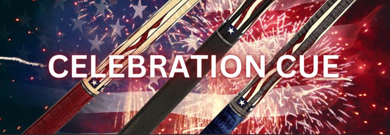 DEC6-R Pechauer Celebration Limited Edition Patriotic Cue Stick