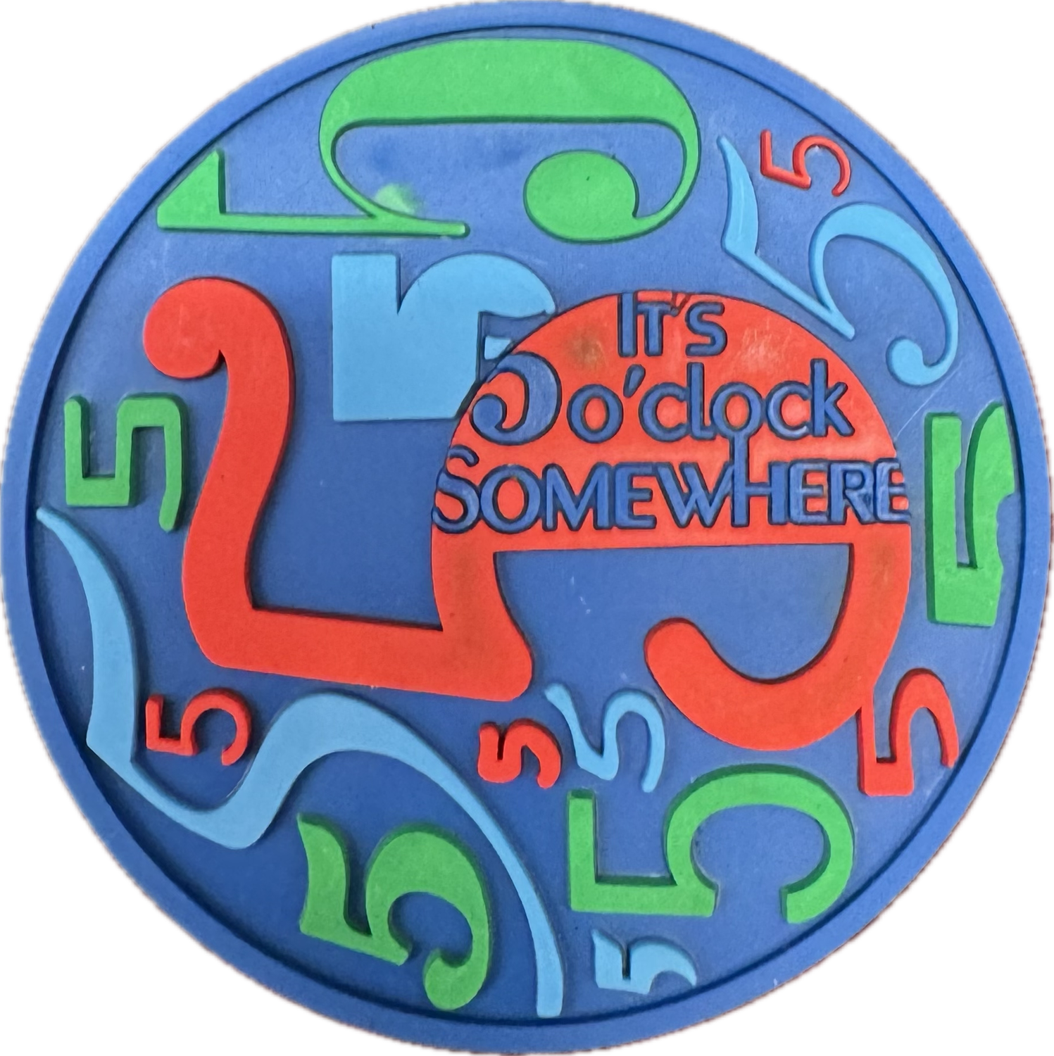 5 O&#39;Clock Somewhere Coaster Set - 4 Coasters