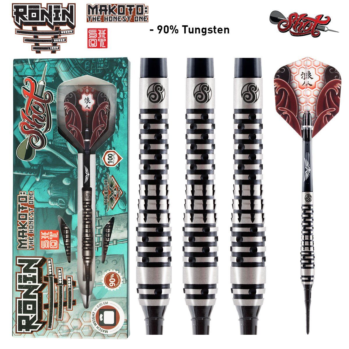 Ronin Makoto 1 Series 18gm Soft DART SET