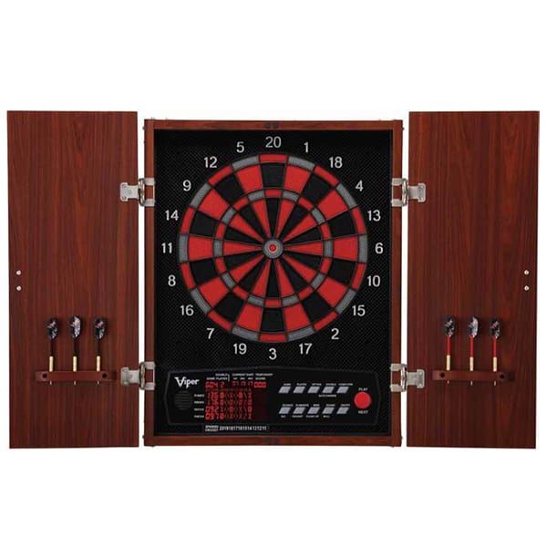 Neptune Electronic Dartboard and Cabinet Set