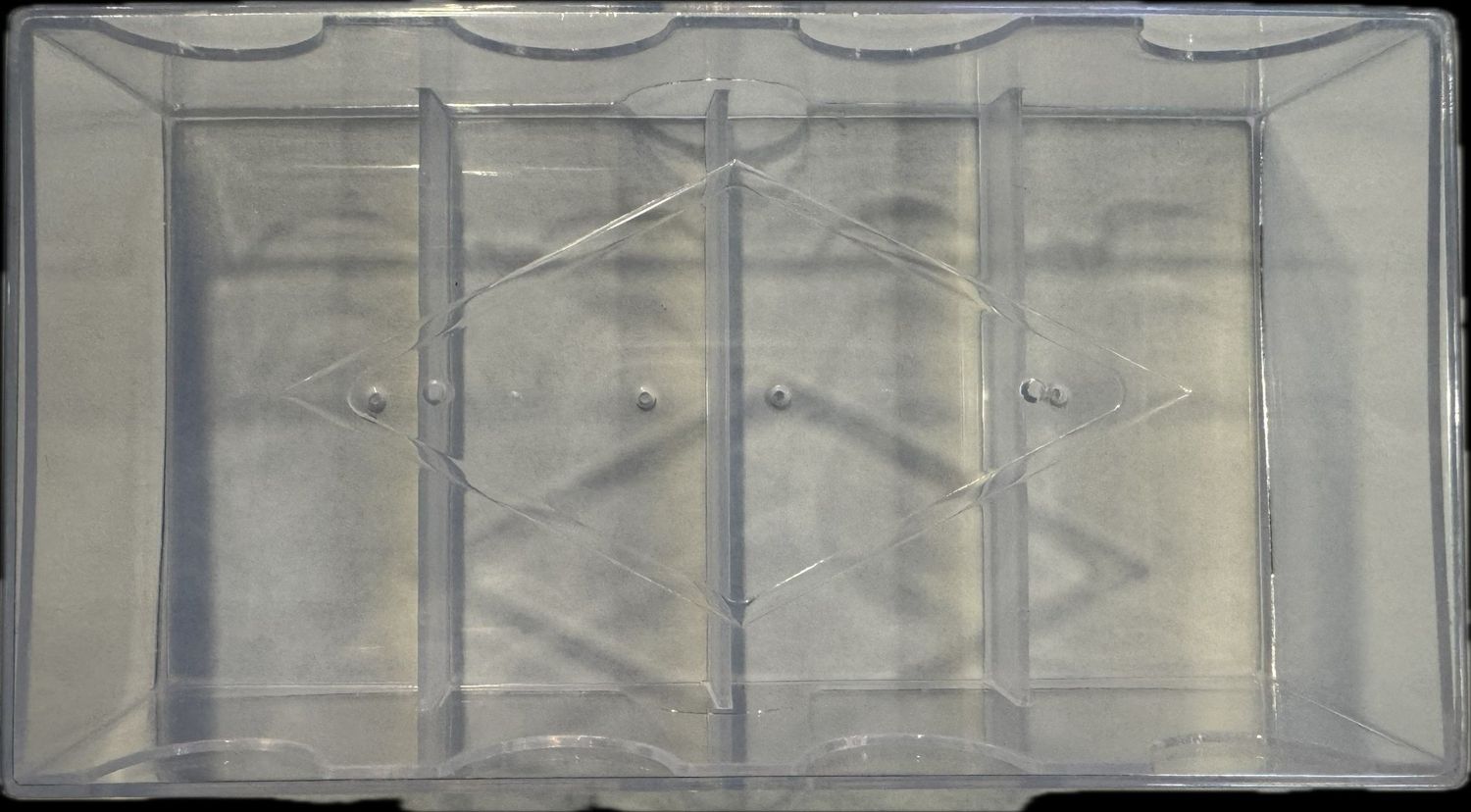 Plastic Poker Game Chip Tray With Lid