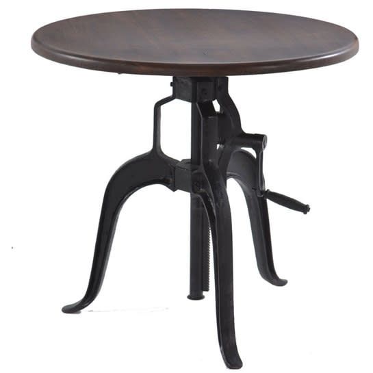 FIL-ST36WN SIDE TABLE 36IN ROUND ADJUSTABLE WALNUT