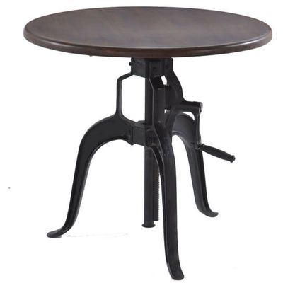 FIL-ST36WN SIDE TABLE 36IN ROUND ADJUSTABLE WALNUT