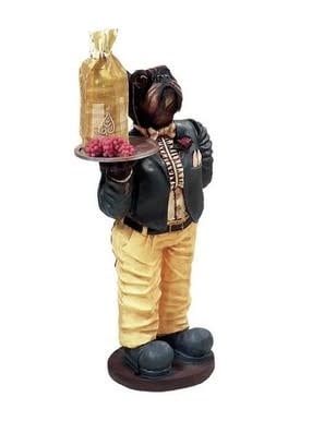 Dog Waiter  Outdoor Statue ODR155