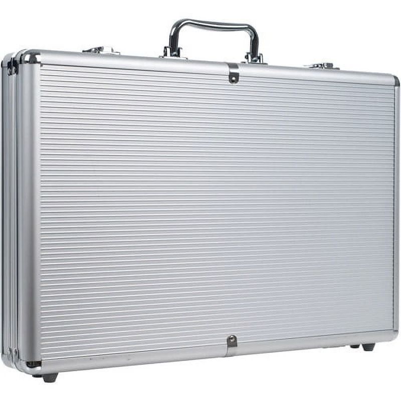 Trademark 650 Capacity Chip Case - Executive Aluminum Hard Side (Silver)
