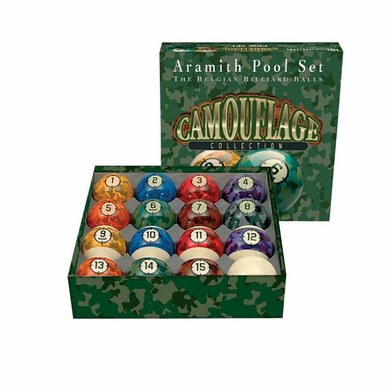 Aramith Camouflage Pool Ball Set 2 1/4&quot;