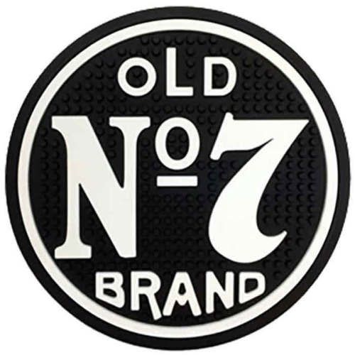 JD Old No 7 Bar Mat (round) Jack Daniels