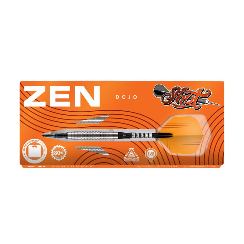 SHOT Zen Dojo Soft Tip Dart Set- 80% Tungsten - 20gm