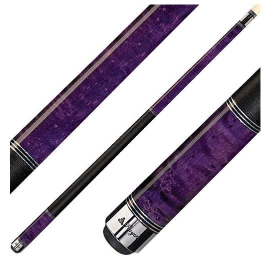 C-965 VIOLET PLAYERS  BIRDSEYE 3 SILVER RING CUE STICK 21oz