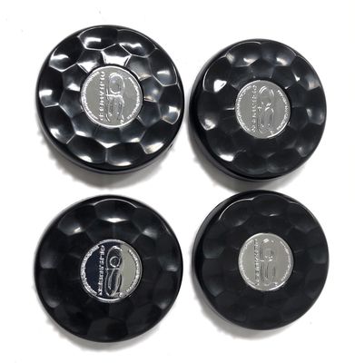 Black Olhausen shuffleboard set of 4 screw on caps for pucks