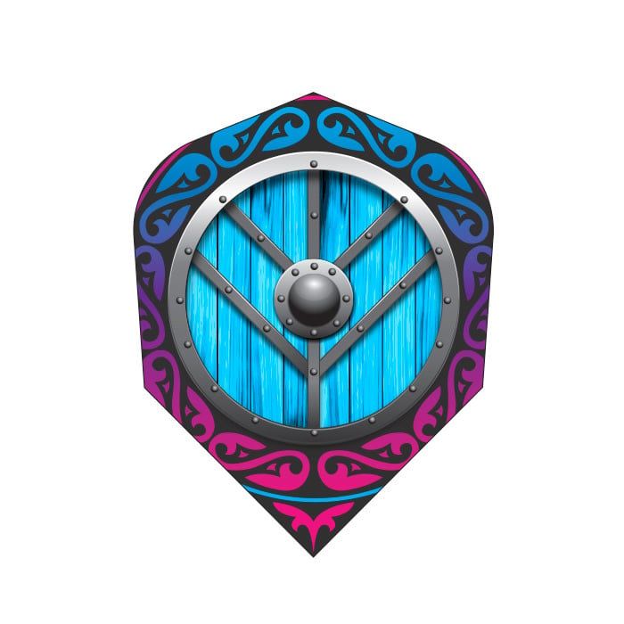 VIKING SHIELD MAIDEN DART FLIGHT SET 100 MICRON SMALL STANDARD