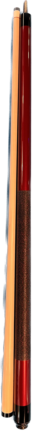 GS01 Metallic Red Cue Stick w/ upgraded 12.5mm G Core  red &amp; Blk Linen Wrap 20 ounce