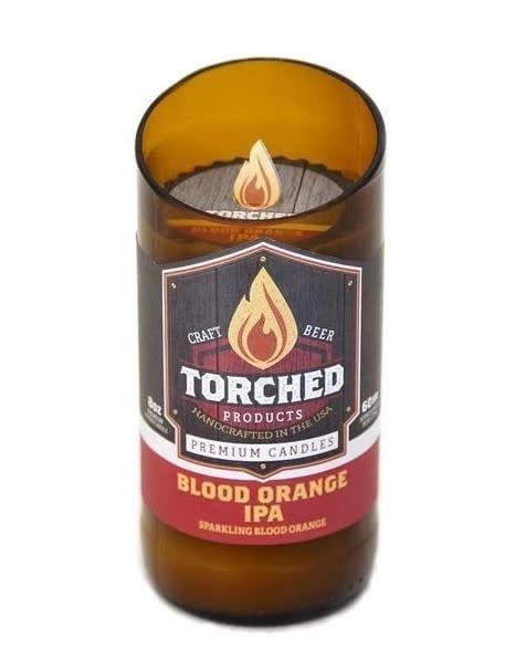 Torched Blood Orange IPA  Beer Candle 8oz