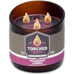 Torched Growler Candle - Wildberry Lambic 28oz