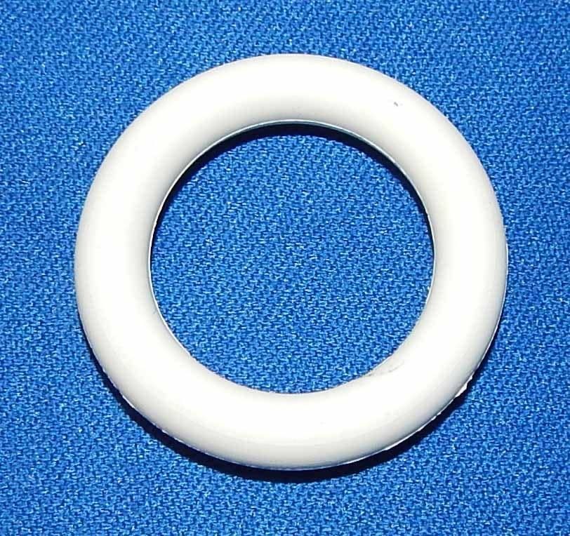 1&quot; White Pinball rubber