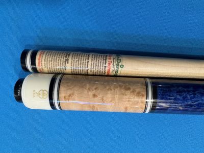 G230 Custom Mcdermott Cue Stick switch blue stain to center two ends natural stain