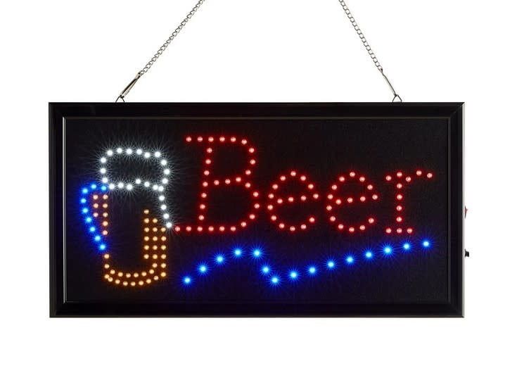 19&quot; X 10&quot; LED  RECTANGULAR BEER SIGN WITH 2 DISPLAY MODES