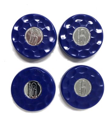 Blue Olhausen shuffleboard set of 4 screw on caps for pucks