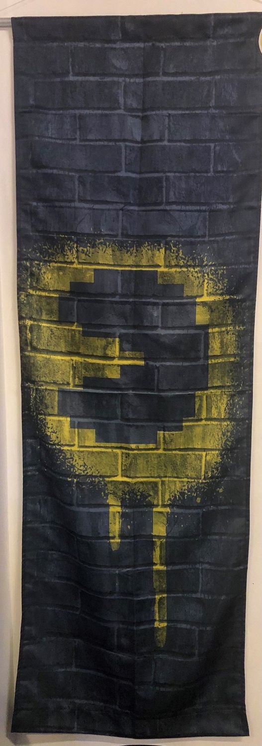 YELLOW PAC-MAN TAPESTRY 2FT X 6FT