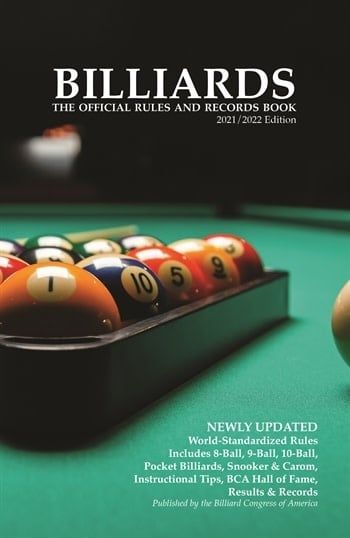 Billiards Official Rules and Records Book 2021/2022