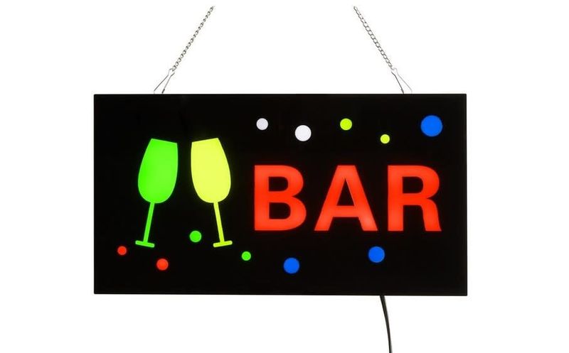19&quot; X 10&quot; LED SOLID RECTANGULAR BAR SIGN WITH 2 DISPLAY MODES