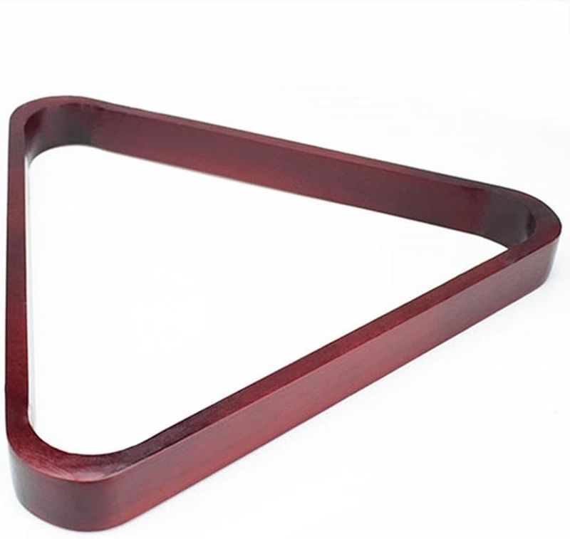 MAHOGANY 8 BALL Wooden BALL RACK TRIANGLE