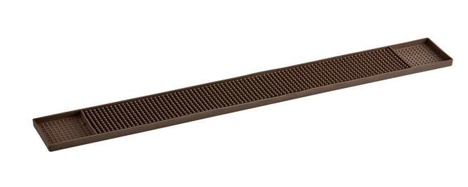 3 1/4&quot; X 27&quot; BROWN RUBBER BAR MAT